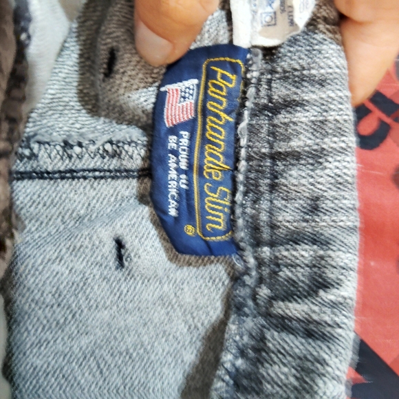 Vtg 80s/90s Panhandle Slim PG Jeans Grey Ultra High Waist Denim Corset Trousers - Picture 12 of 16